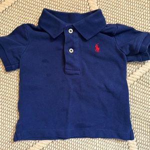 Navy blue Ralph Lauren polo 9 month